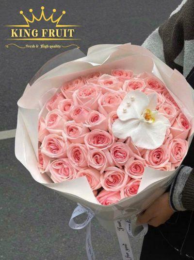 Bó hoa hồng pastel - Dịu dàng