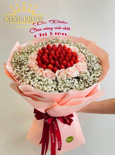 Bó hoa trái cây dâu tây - Mộng mơ