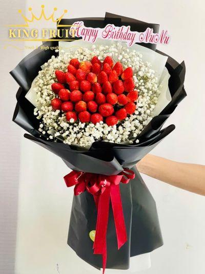 Bó hoa trái cây dâu tây - Yêu thương