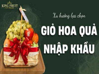 Giỏ hoa quả nhập khẩu thiết kế theo yêu cầu