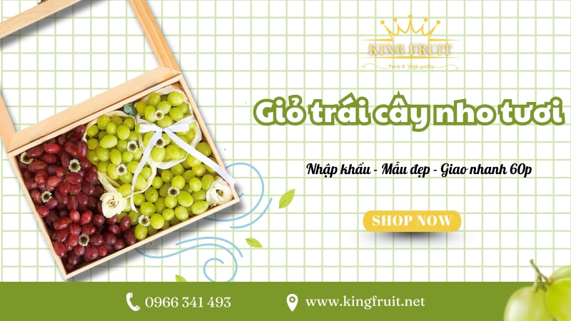Địa chỉ bán giỏ trái cây nho giá tốt, uy tín tại TPHCM
