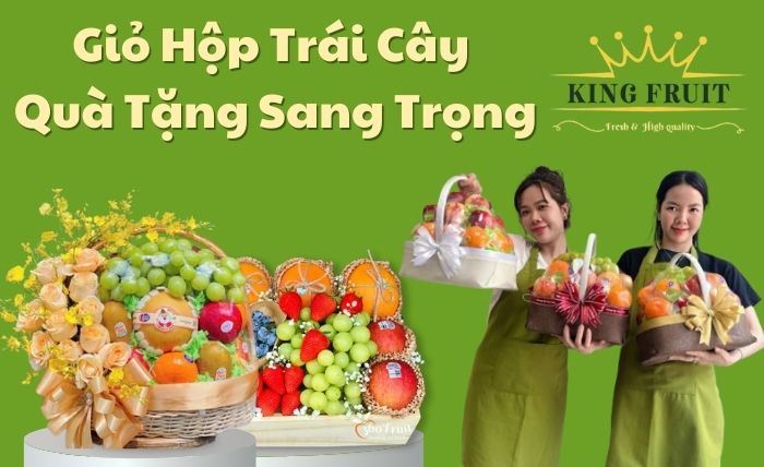 Giỏ quà trái cây hồng giòn Hàn Quốc tại King Fruit