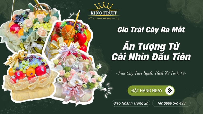 Giỏ trái cây ra mắt sang trọng trại Kingfruit