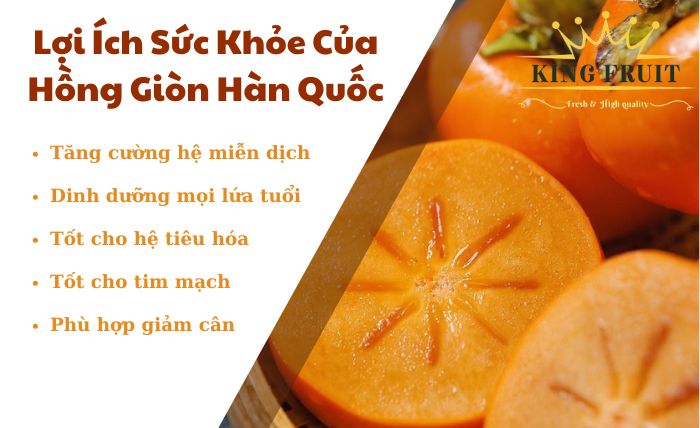 Những lợi ích sức khỏe của hồng giòn Hàn Quốc