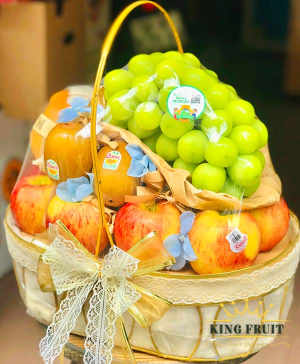 Giỏ hoa quả trái cây nhập khẩu tại Hậu Giang