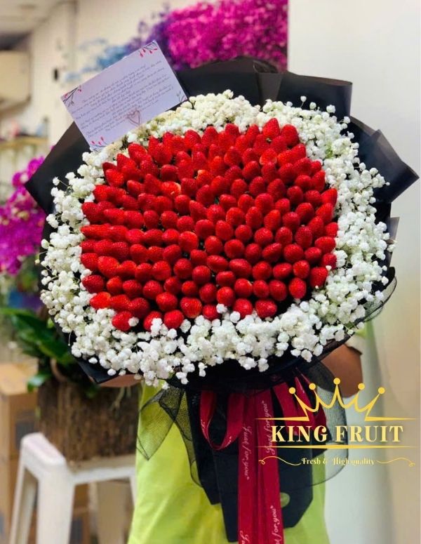 Bó hoa dâu tây - Trọn yêu thương