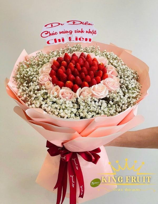 Bó hoa dâu tây - Mộng mơ