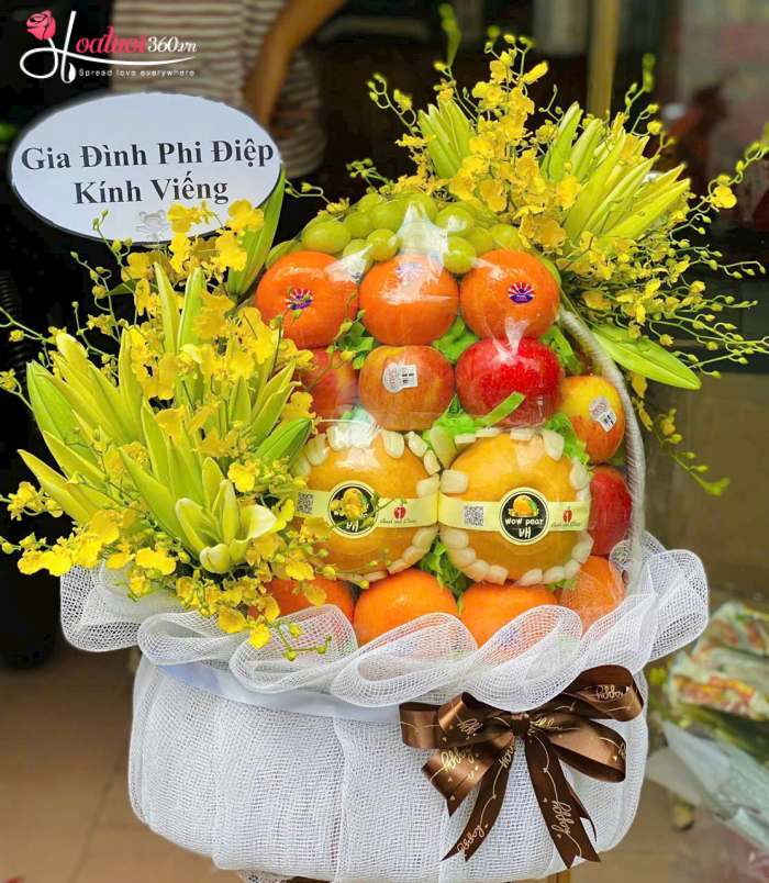 Giỏ trái cây nhập khẩu cúng 49 ngày