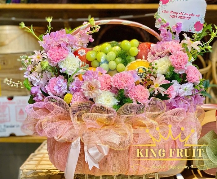 Giỏ trái cây cao cấp - Phúc an thịnh vượng