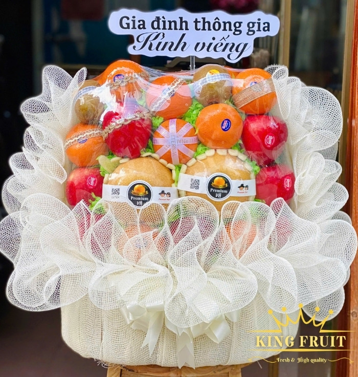 Giỏ trái cây kính viếng - Xin dâng tấm lòng