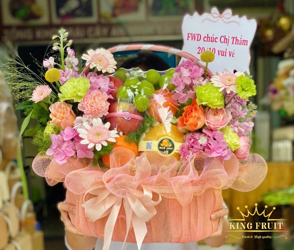 Giỏ trái cây sinh nhật - Căng tràn sức sống