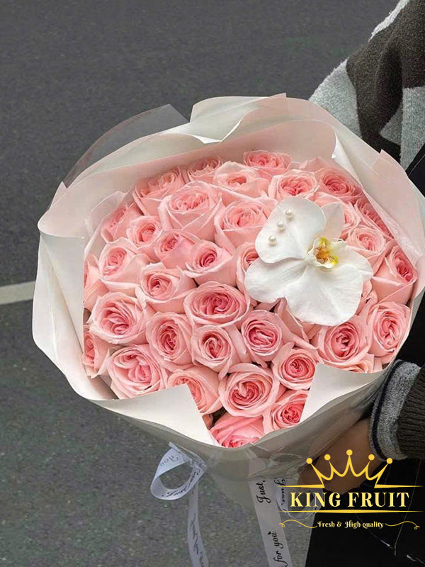 Bó hoa hồng pastel - Dịu dàng