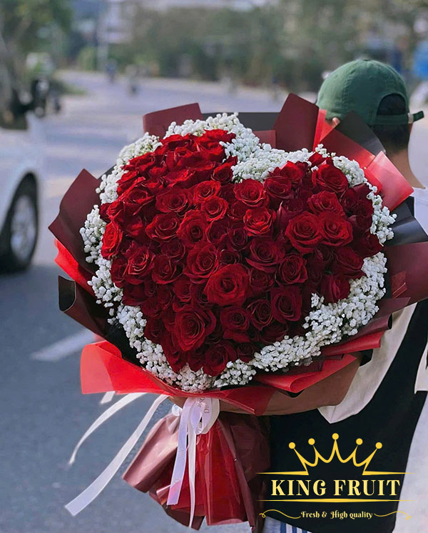 Bó hoa trái tim - Chỉ yêu mình em