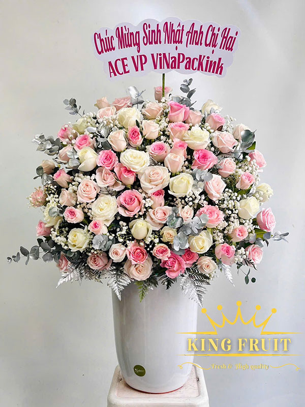 Lẵng hoa cao cấp - Chúc mừng thành công